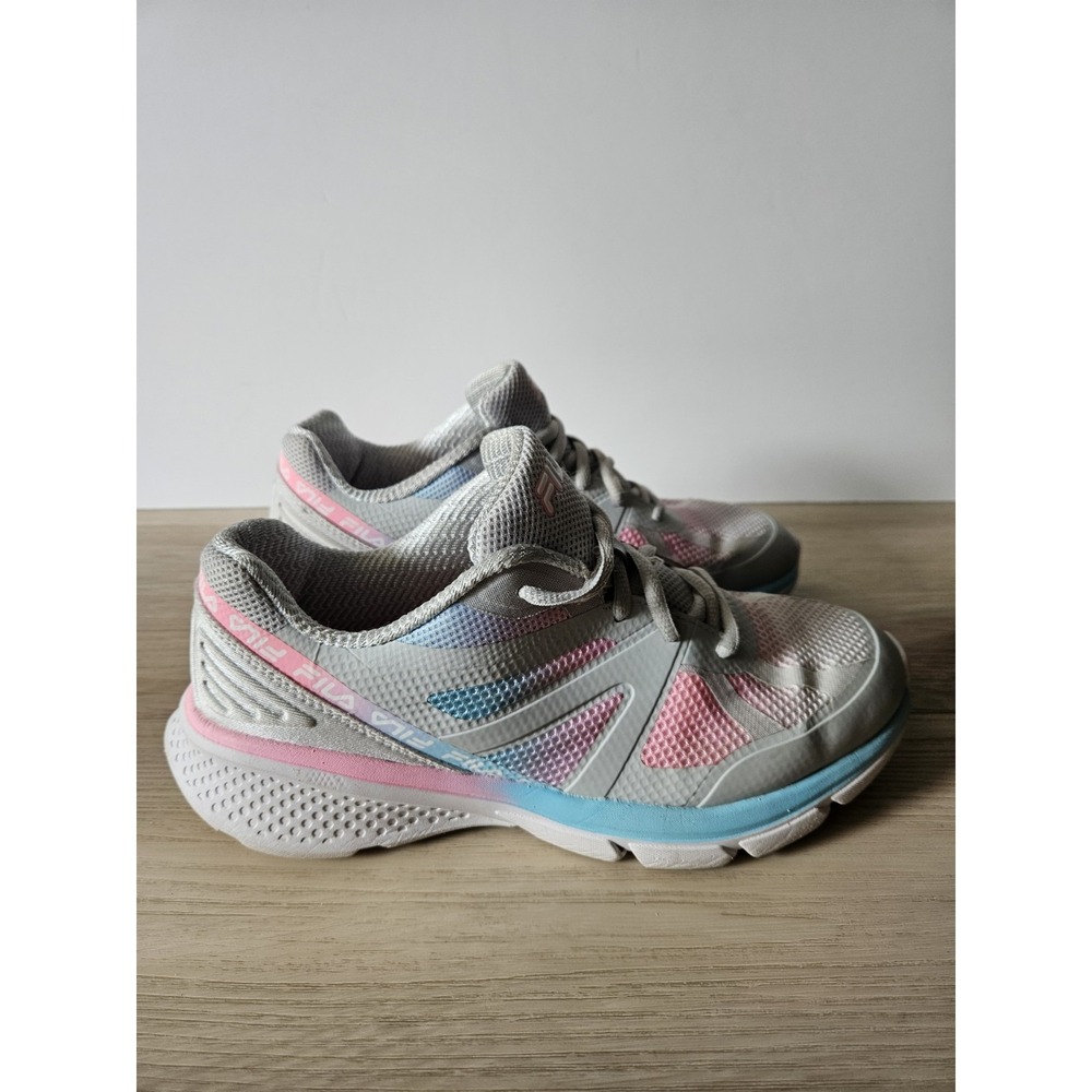 FILA Women's Memory Cryptonic 9 Running Shoes Grey/Pink/Blue Mesh Sneakers - Picture 3 of 7